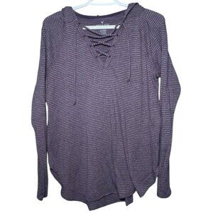 American Eagle XL Shirt Hoodie Soft   Sexy Top Purple AE Casual Long Sleeve Tops